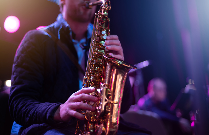 Musician with Saxophone