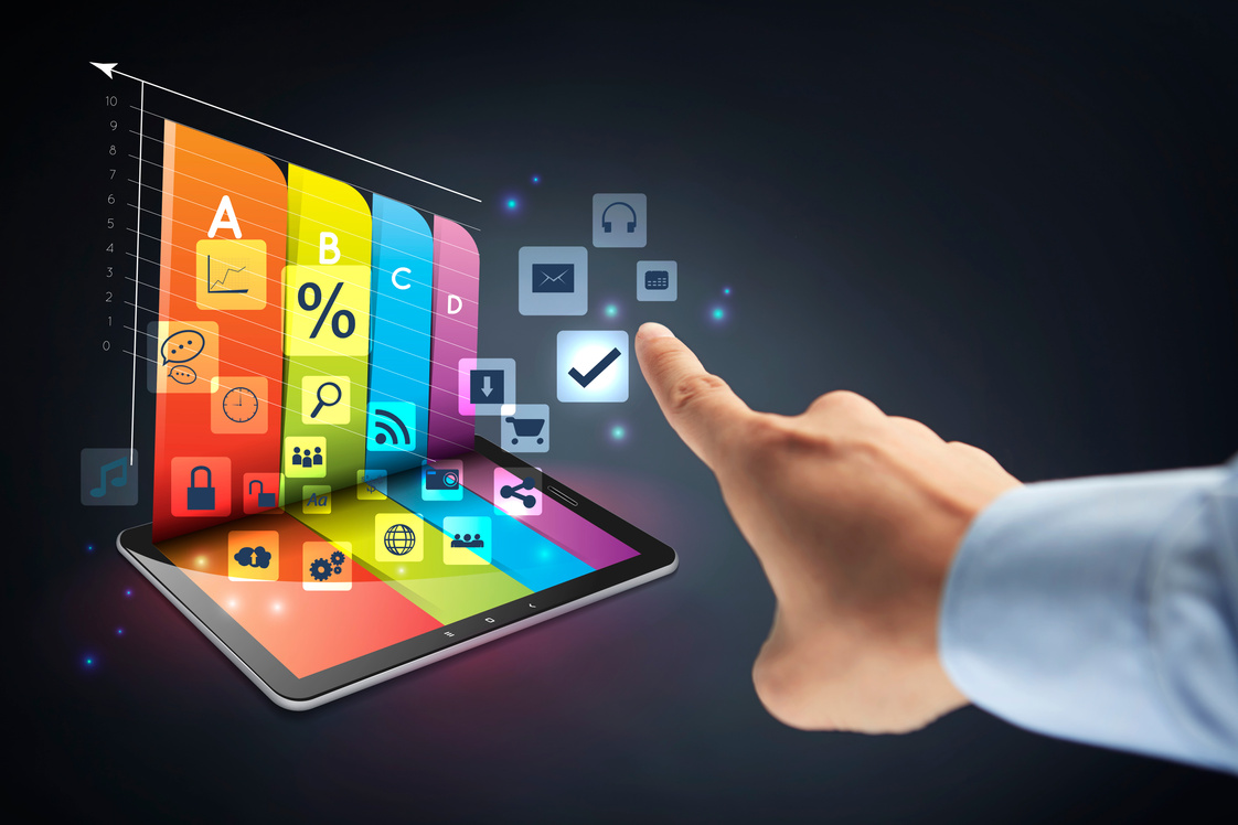 Graph hologram from a tablet